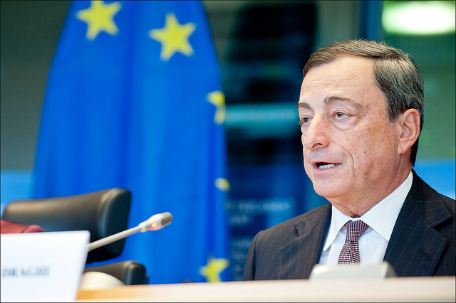 Mario Draghi at the European Parliament. © European Parliament