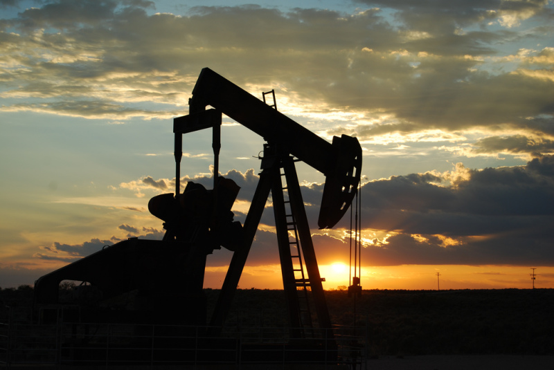 Oil pump jack in West Texas, between Seminole and Andrews. © Paul Lowry