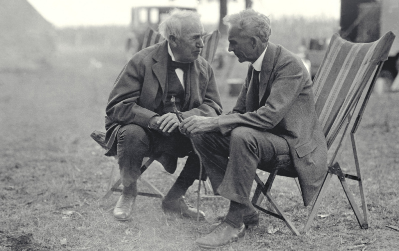 Thomas Edison and Henry Ford. © Tom Raftery, courtesy of Ford Motor Company