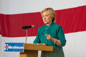 Democrat presidential candidate Hillary Clinton. ©Gregory Hauenstein