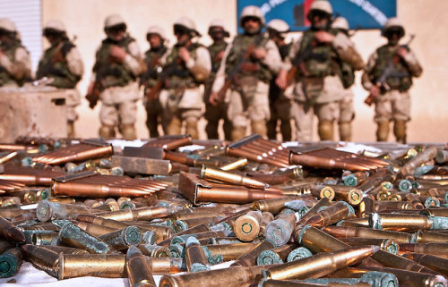 Weapons haul seized by African troops in Afghanistan. © Defence Images 