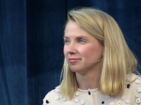 Marrisa Mayer, Yahoo CEO, at Chirp. © Jolie O'Dell 