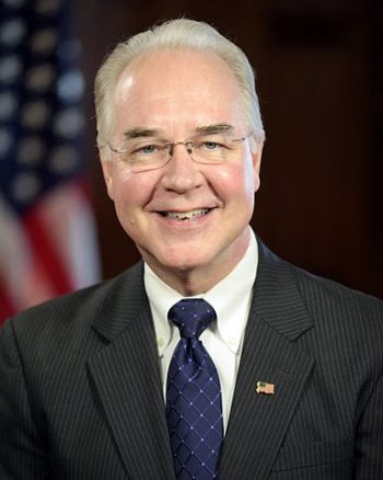 Tom price, health and human services secretary nominee, has conflicts. ©By Office of the President-elect  